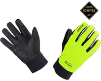 Gore Wear C5 Gore-Tex Thermo Long Finger Gloves (Black/Neon Yellow)