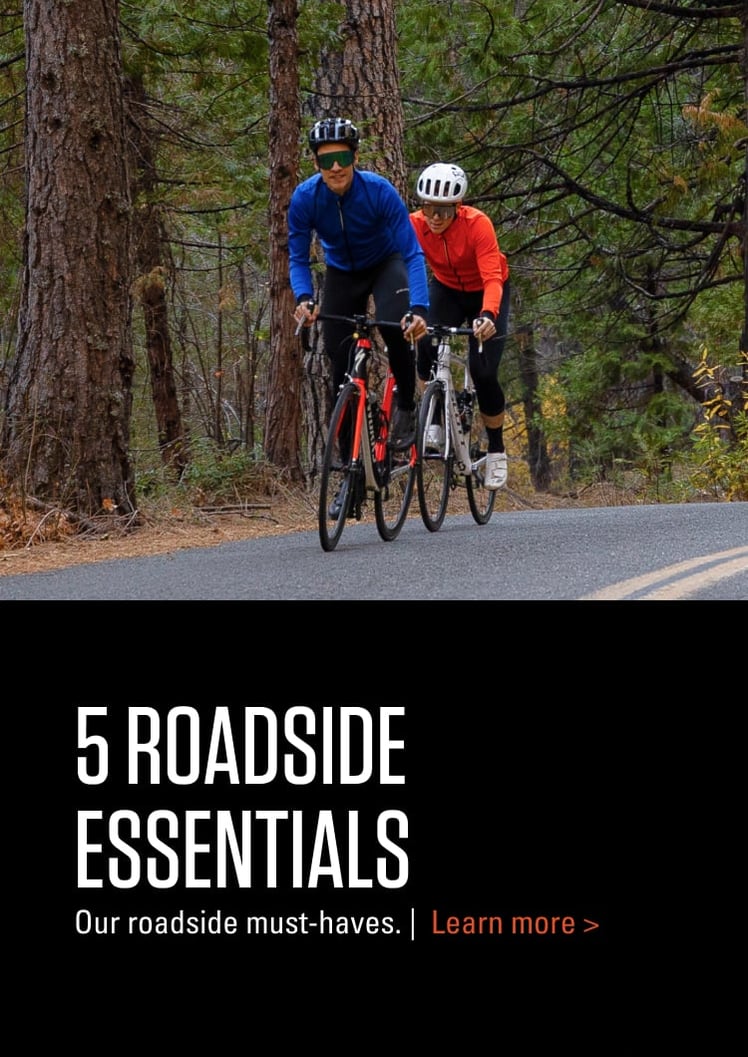 Image: Roadside Essentials - Cyclist riding on road