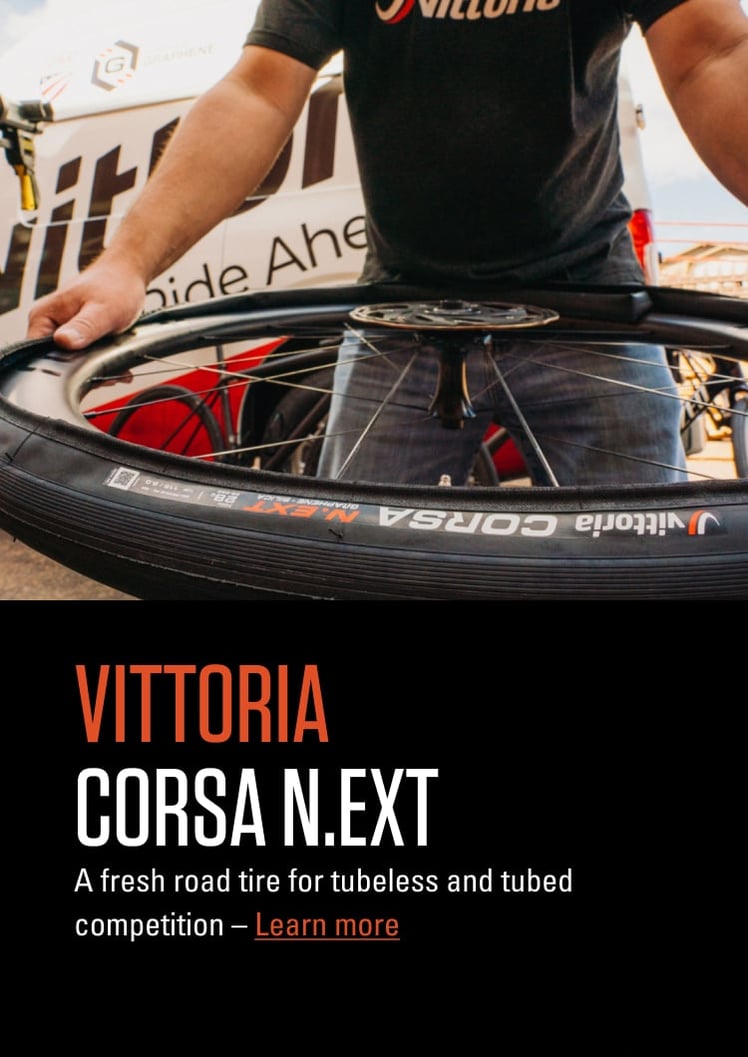 Image: Man Replacing - NEW! Vittoria Corsa N.ext Tires